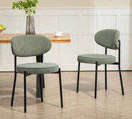 Set Of 2 Larsen Dining Chair Green