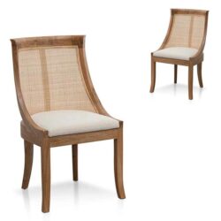 Set of 2 - Arla Dining Chair - Dawn Beige by Interior Secrets - AfterPay Available