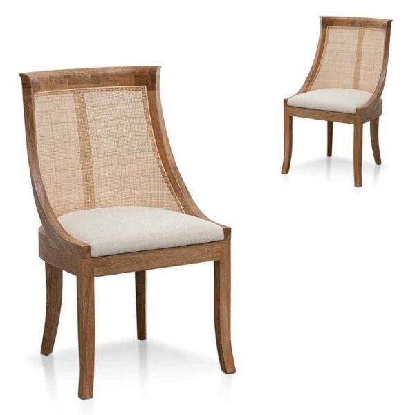 Set of 2 - Arla Dining Chair - Dawn Beige by Interior Secrets - AfterPay Available