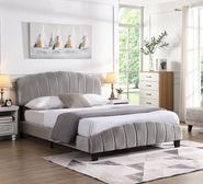 Shella Queen Bed Grey