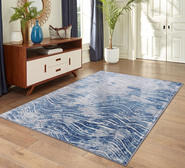 Shikhar Washable Rug Blue Medium