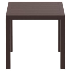 Siesta Ares Indoor / Outdoor Square Dining Table, 80cm, Chocolate