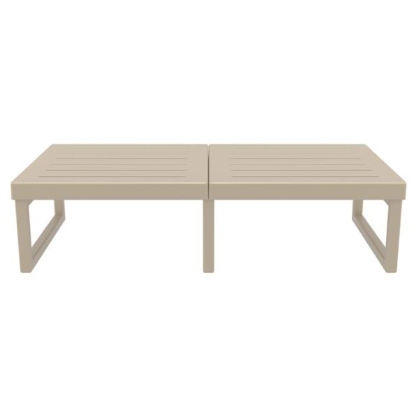Siesta Mykonos Outdoor Coffee Table, 130cm, Taupe