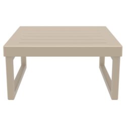 Siesta Mykonos Outdoor Coffee Table, 65cm, Taupe