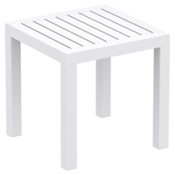 Siesta Ocean Commercial Grade Outdoor Side Table, White