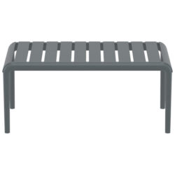 Siesta Paris Commercial Grade Outdoor Coffee Table, 90cm, Dark Grey