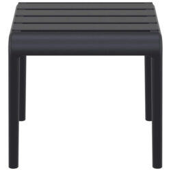 Siesta Paris Commercial Grade Outdoor Side Table / Footrest, Black
