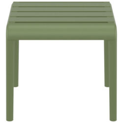 Siesta Paris Commercial Grade Outdoor Side Table / Footrest, Olive Green