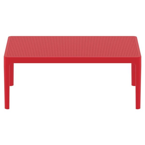 Siesta Sky Commercial Grade Indoor / Outdoor Coffee Table, 100cm, Red