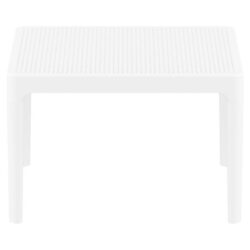 Siesta Sky Commercial Grade Indoor / Outdoor Side Table, White