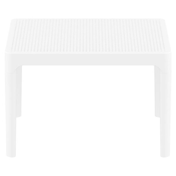 Siesta Sky Commercial Grade Indoor / Outdoor Side Table, White