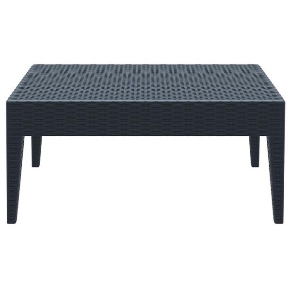Siesta Tequila Commercial Grade Resin Wicker Outdoor Coffee Table, 92cm, Anthracite