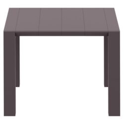 Siesta Vegas Commercial Grade Outdoor Extendable Dining Table, 100-140cm, Chocolate