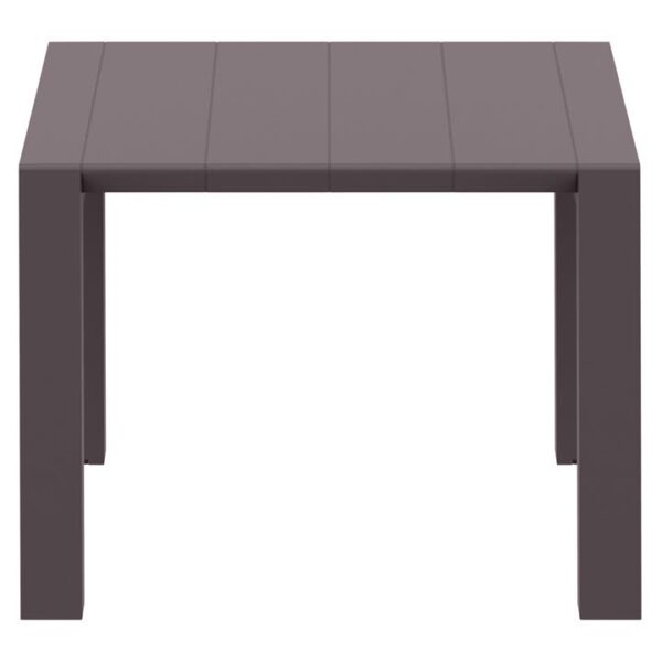 Siesta Vegas Commercial Grade Outdoor Extendable Dining Table, 100-140cm, Chocolate
