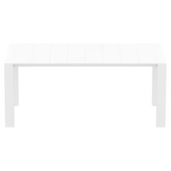 Siesta Vegas Commercial Grade Outdoor Extendable Dining Table, 180-220cm, White
