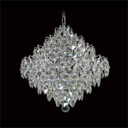 Siren Asfour Crystal Pendant Light / Chandelier, 43cm, Chrome