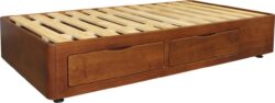 Sleepneat King Single 2 Drawer Bed Base Right Hand - Old Rimu