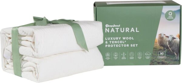 Sleepyhead Natural Luxury Wool & Tencel Mattress Protector Set - Super King