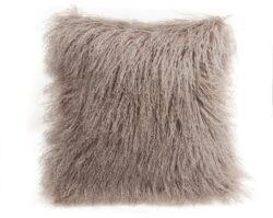 Tibet Sheepskin Cushion - Birch