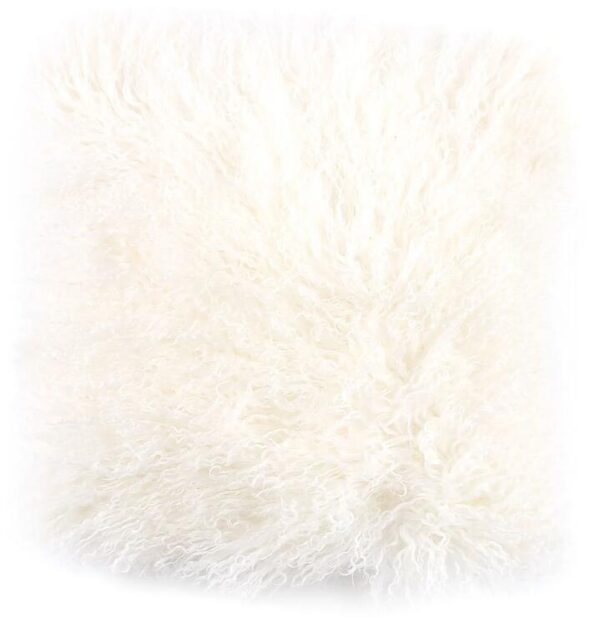 Tibet Sheepskin Cushion - Ivory