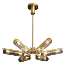 Venus Iron & Glass Chandelier / Pendant Light, 12 Light