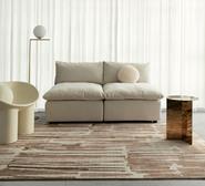 Vinki Striped Washable Rug Neutral Extra Large