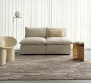 Wana Striped Washable Rug Neutral Small