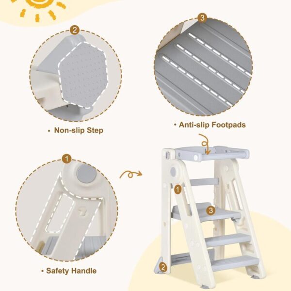 Advwin Foldable Kids Step Stool