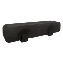 Alisha 2.2m TV Entertainment Unit - Textured Espresso Black by Interior Secrets - AfterPay Available