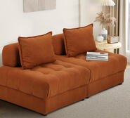 Alma 2 Seater Sofa Brown