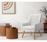 Aviya Faux Sherpa Armchair White 1 Seater