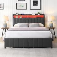 Boronia Double Bed Grey
