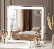 Braxton Led Hollywood Make Up Mirror White