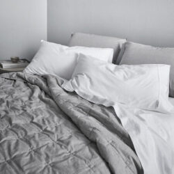 Canningvale Vintage Coverlet - Grey, Double/Queen, Softwash Cotton