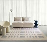 Chadstone Medium Washable Rectangle Rug Blue