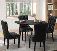 Champion 4 Seater Outdoor Dining Set Black