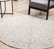 Chia Lydia 200 X 200Cm Round Rug Grey Extra Large