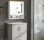 Cohen Mirrored Bathroom Cabinet White