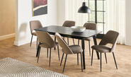 Colby 6 Seater Dining Table Set With Soren Dining Chairs