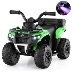Costway6V Kids Ride On ATV with Music and Spray Function-Green
