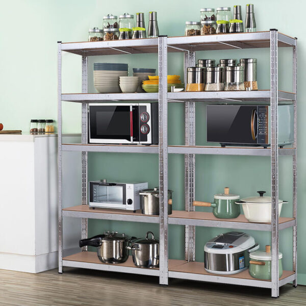 CostwayHeavy Duty Storage Rack with Adjustable Shelves for Home/ Office/ Garage-Silver