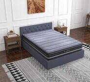 Cushy-Zone Charcoal Pillowtop Double Mattress Neutral