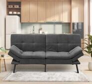 Darvin Fabric 3 Seater Sofa Bed Grey