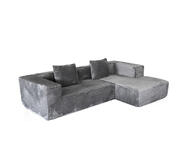 Denmark L Shape 3 Seater Sofa Grey