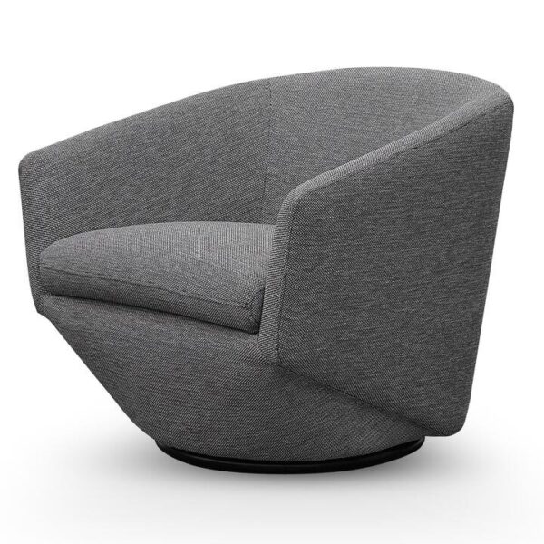 Ex Display - Donna Swivel Lounge Chair - Graphite Grey by Interior Secrets - AfterPay Available