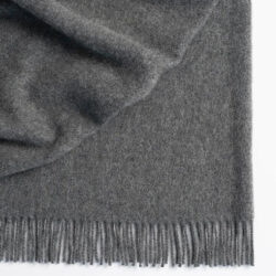 Ex Display - Nevis Wool Throw Rug - Charcoal by Interior Secrets - AfterPay Available