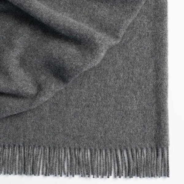 Ex Display - Nevis Wool Throw Rug - Charcoal by Interior Secrets - AfterPay Available