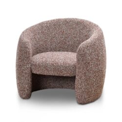 Ferguson Armchair - Rustic Brown Boucle by Interior Secrets - AfterPay Available