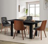 Fields 4 Seater Extendable Dining Table Grey