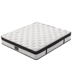 KINGSTON SLUMBER RelaxMax 31cm Queen Mattress, Euro Top, 5-Zone, Pocket Spring, Knitted Fabric